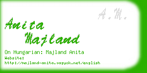 anita majland business card